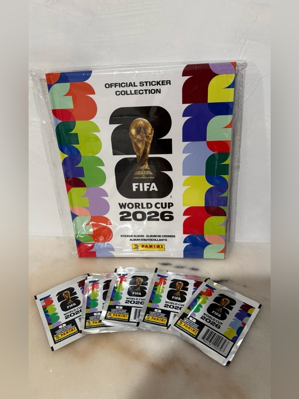 Panini World Cup 2026 Sticker Album - White with Multicolor Accents.